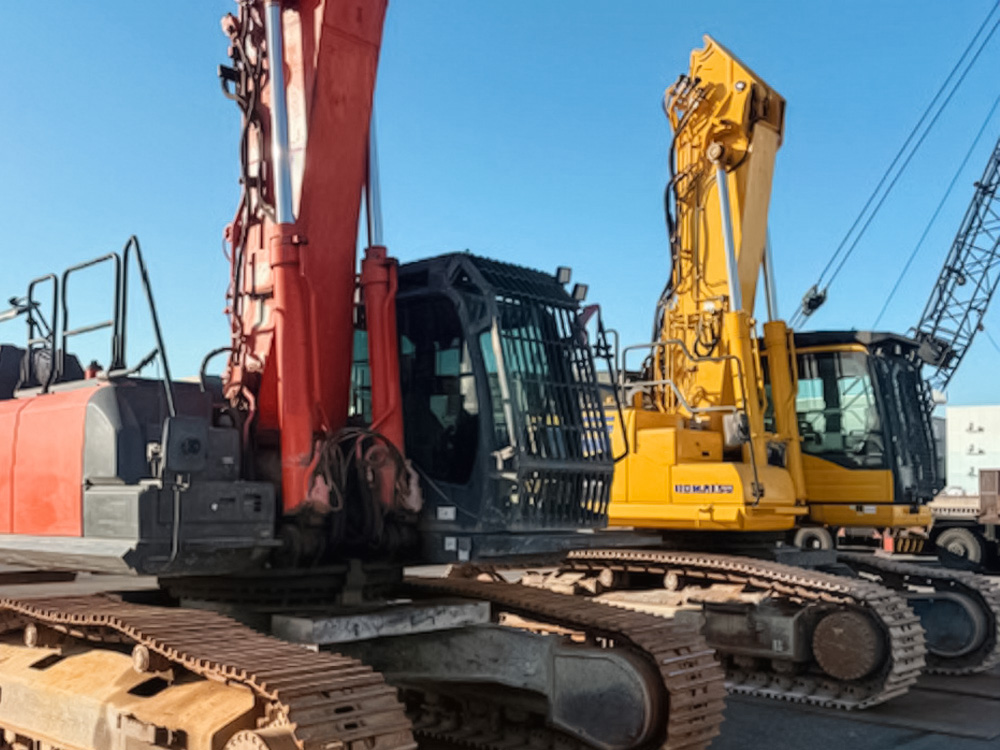 【複合輸送の事例紹介】大型重機（総重量70トン超）の分解輸送を実施しました